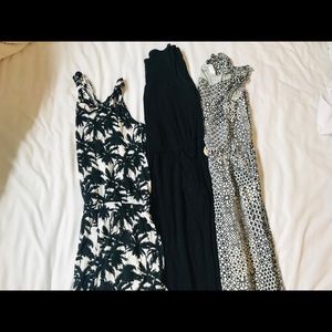 3 H&M jumpsuits